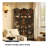 Mid-Century Tropical Southeast Asian Solid Wood Movable Folding Room Divider with Abstract Pattern