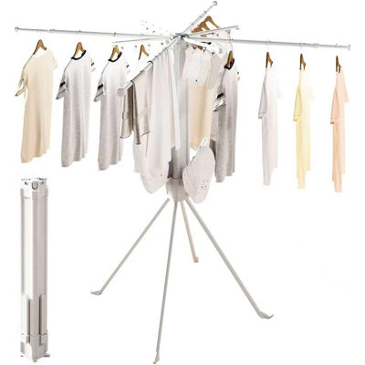 Séchoir à linge télescopique pliable pour trépied