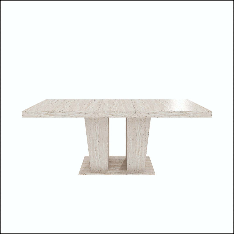 Table de salle à manger extensible Travertine