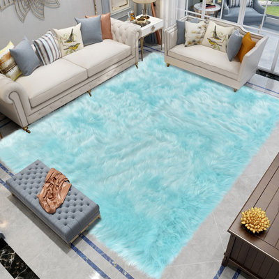Tapis bleu clair Kovanic