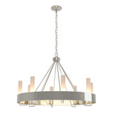 Banded 8 - Light Unique / Statement Wagon Wheel Chandelier