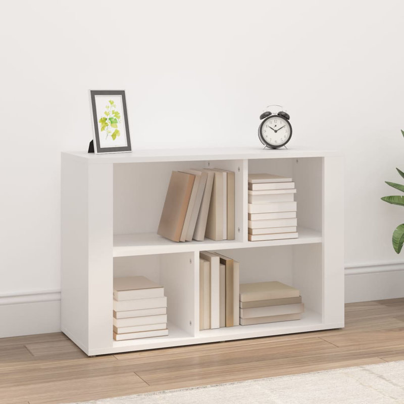 Jameela 54 cm H x 80 cm W Standard Bookcase, White