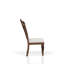 Chaise d'appoint en bois massif avec assise rembourrée d'une hauteur de 16,75 po et chaise de style traditionnel
