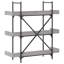 Sandre 100cm W Metal Bookcase-903798613-903798611