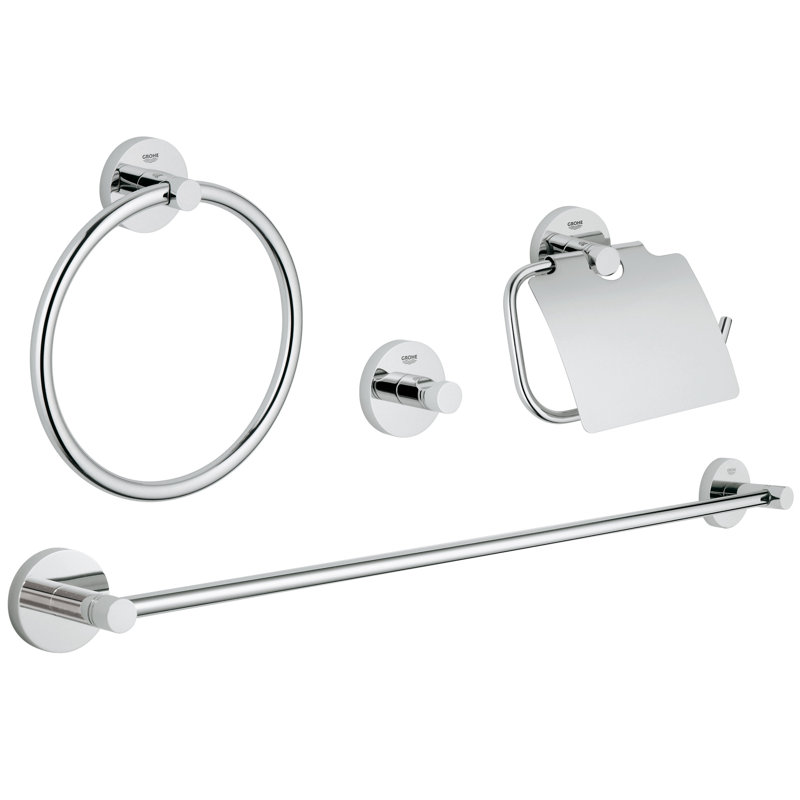 Essentials 4 - Piece Bathroom Hardware Set