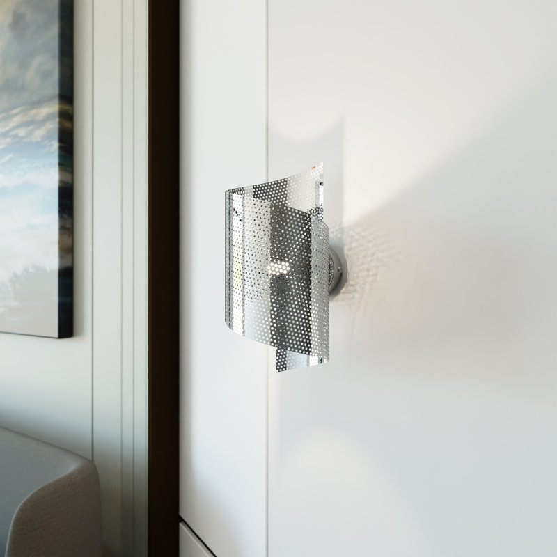 Chiharu Flush Mounted Sconce, Chrome