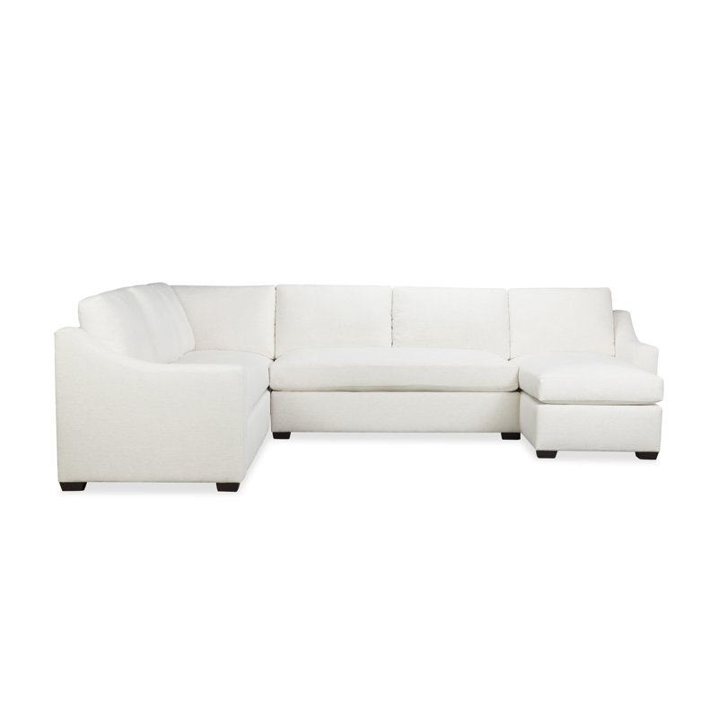 Canapé modulaire 4 pièces Cranbrook, Chenille Crypton® neige Nomad, Orienté à gauche (vu de face)