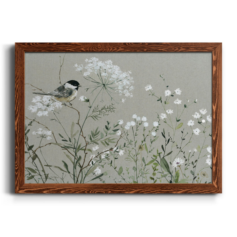 Bouquet de Grace Meadow I - peinture sur toile encadrée, H 31 po x l 44 po x P 1 po, Érable