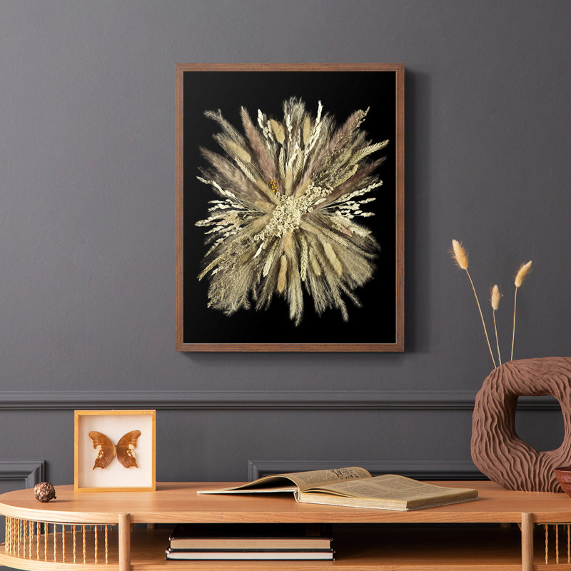 Reproduction encadrée Nosegay IV - bois massif, Brun, H 28 po x l 22 po