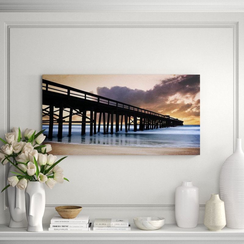 Pier I Print by Zoey Riley, Glass Coat, 47" H x 94" W