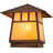 Wysocki Vintage Copper Metal Fence Post Cap Light
