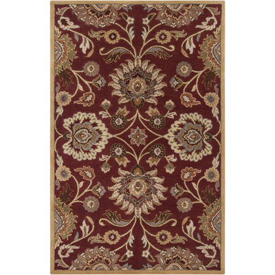 Tapis bourgogne en laine touffeté à la main Arden