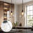 1‑Light Hammered Glass Pendant – Adjustable Height