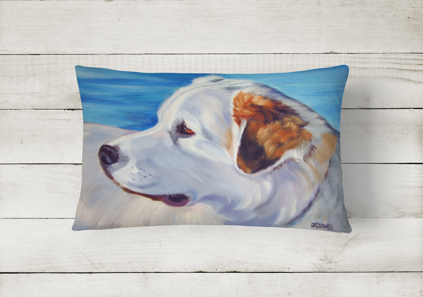 Caroline's Treasures Starry Night Great Pyrenees Leash Holder And Wall Hook