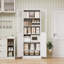 Armoire de cuisine Makry en métal - 72 po de hauteur 2 portes 5 tablettes réglables