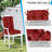  Aoodor Outdoor Tufted Back Cushions Patio Replacement Chair Cushion-1605777051