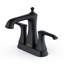 Poêle à bois Karran Robinet pour salle de bain à 2 poignées Centreset avec bonde escamotable assortie-62934992