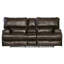 Causeuse inclinable en cuir italien avec console de rangement 89 po Anjuman-24676008-24676009-24676005