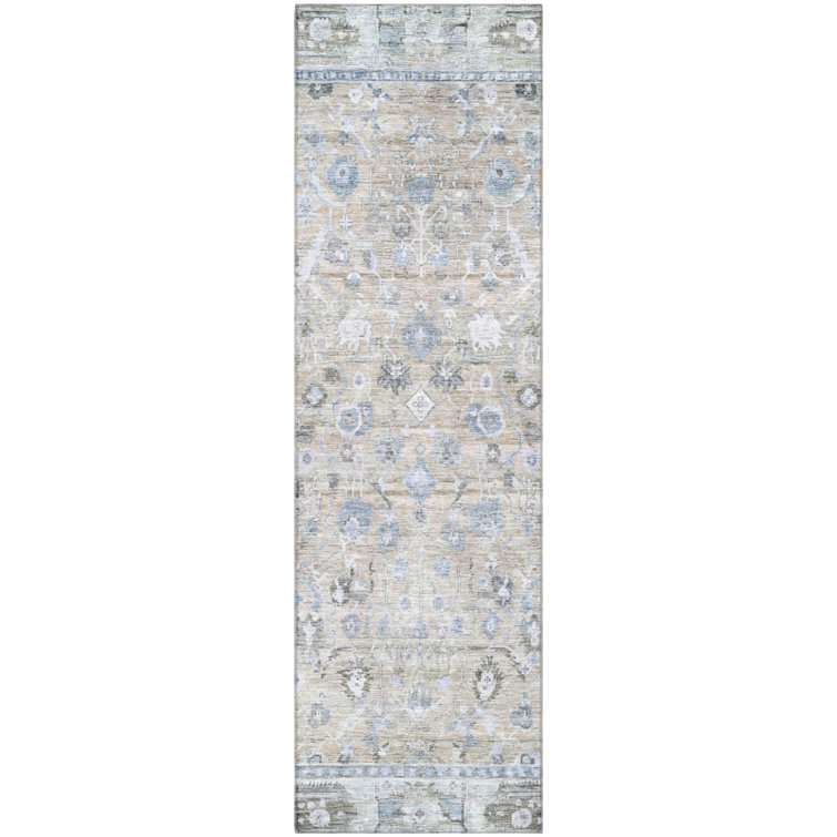 Premium Machine Washable Maag AMF1772 Global Rug