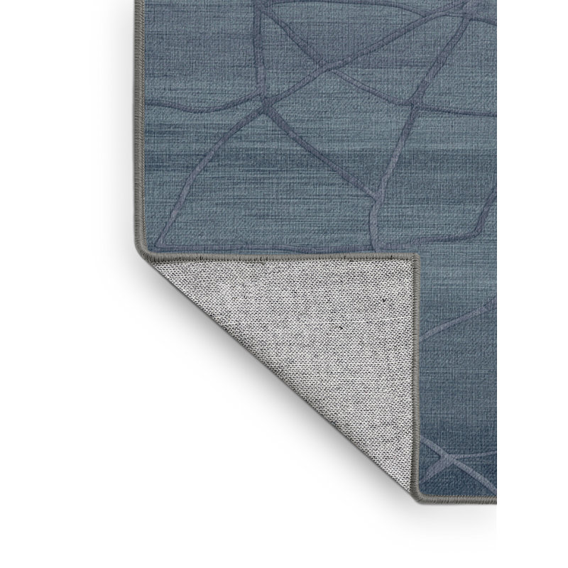 Tapis abstrait gris lavable à la machine, Rectangulaire 2 pi x 3 pi