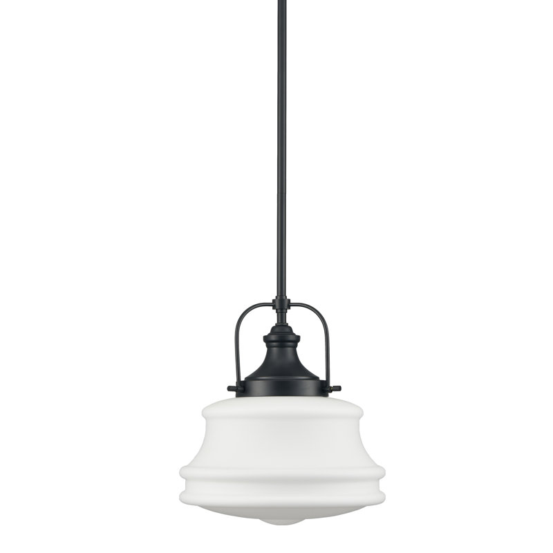 Luminaire suspendu noir mat 1 lumière Adebola