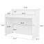 Rectangle Manufactured Wood Reception Desk