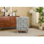 Chaise d'appoint moderne avec pieds en bois rétro, fauteuil rembourré confortable, fauteuil à motif floral simple pour bureau de chambre à coucher salon - oiseau bleu