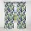 Rideau occultant floral vert mauve et vert sérénade en bambou - 1 panneau-107545854