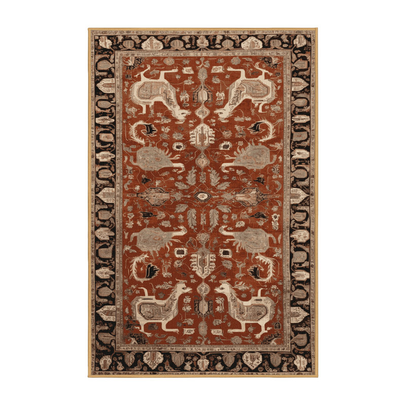 Tapis brun lavable à la machine, Tapis de couloir 2 pi x 5 pi