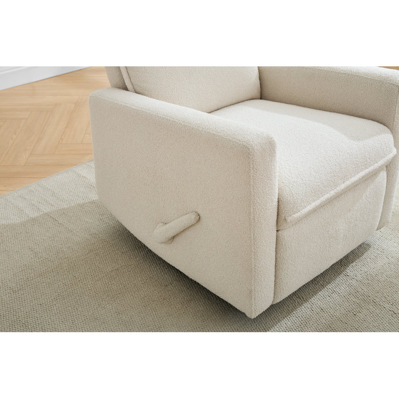 Boucle  Glider Swivel Recliner