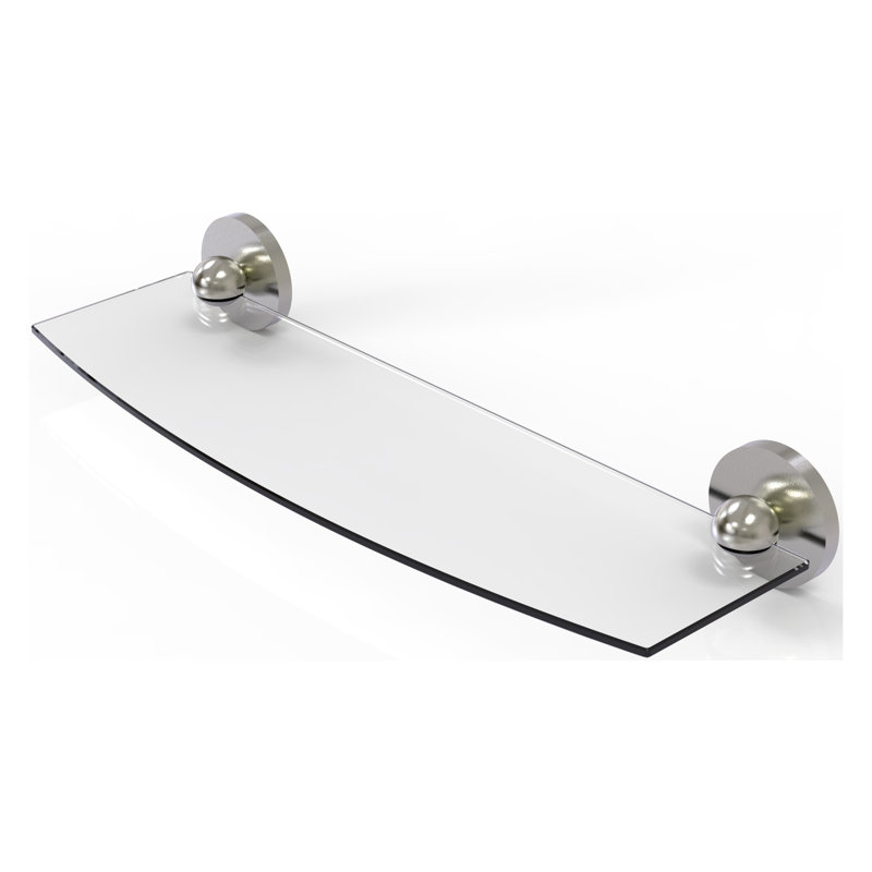 Tablette à support Gober, 18 po, Nickel satiné