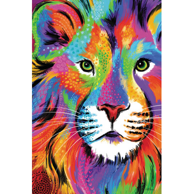 Lion arc-en-ciel