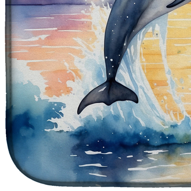 Tapis de séchage Dolphin Leaping at Sunrise