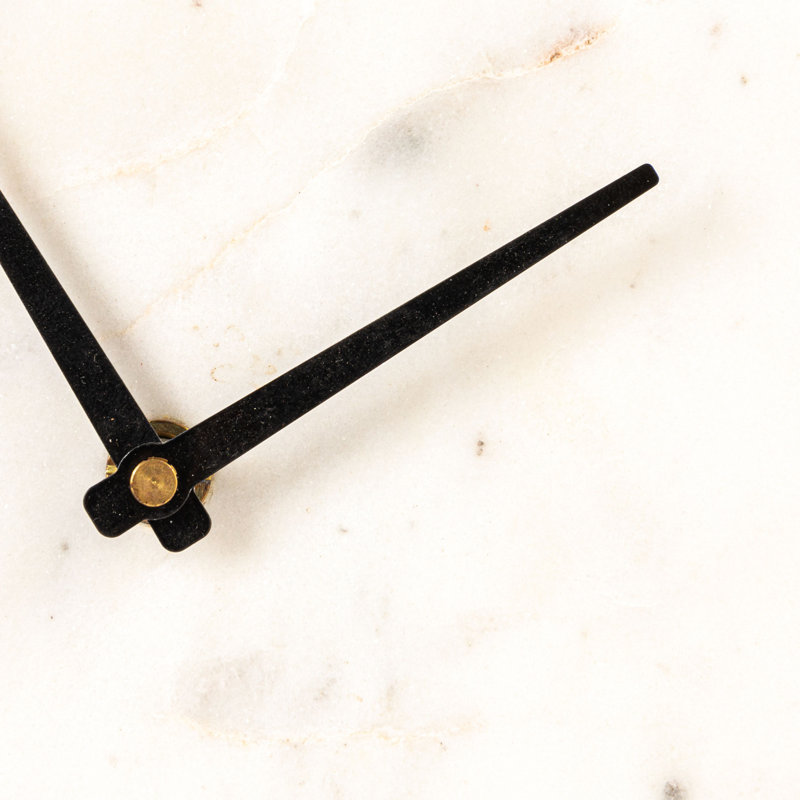 Horloge de cheminée Maurelle, Blanc