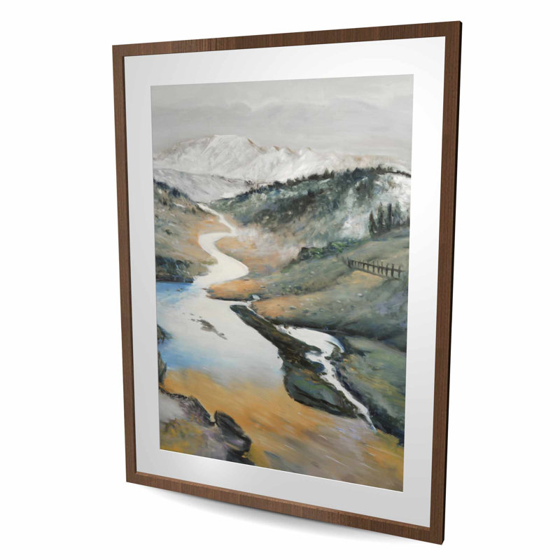 Landscape - Contemporary Bedroom Framed Matted Print | Decor
