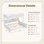 Lit simple superposé au-dessus de grand lit blanc avec armoires de rangement et ports USB-804523629
