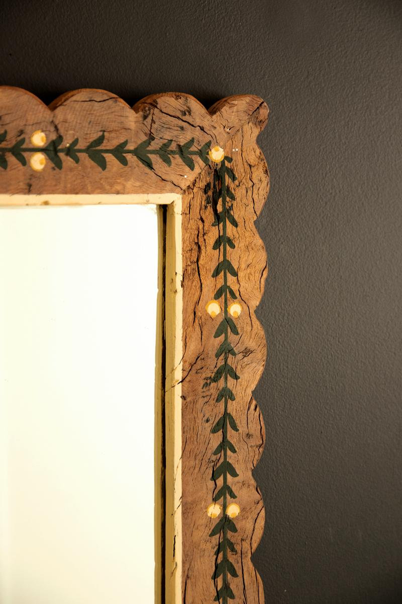 22" Hand-Painted Mirror