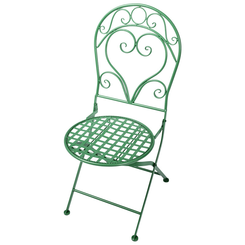 Outdoor Patio Dining Side Chair, Green