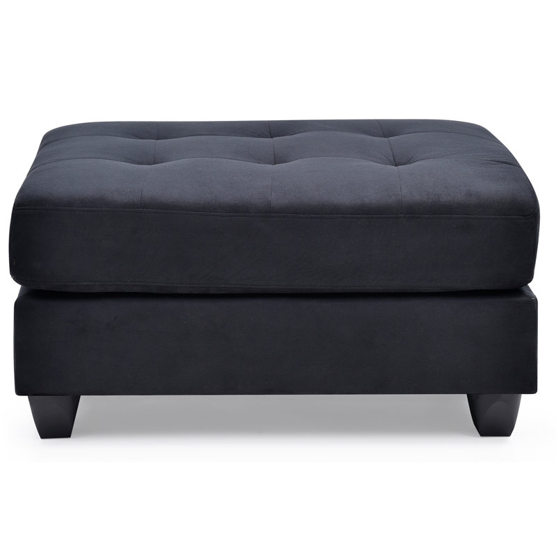 Repose-pieds élégant et contemporain, Noir