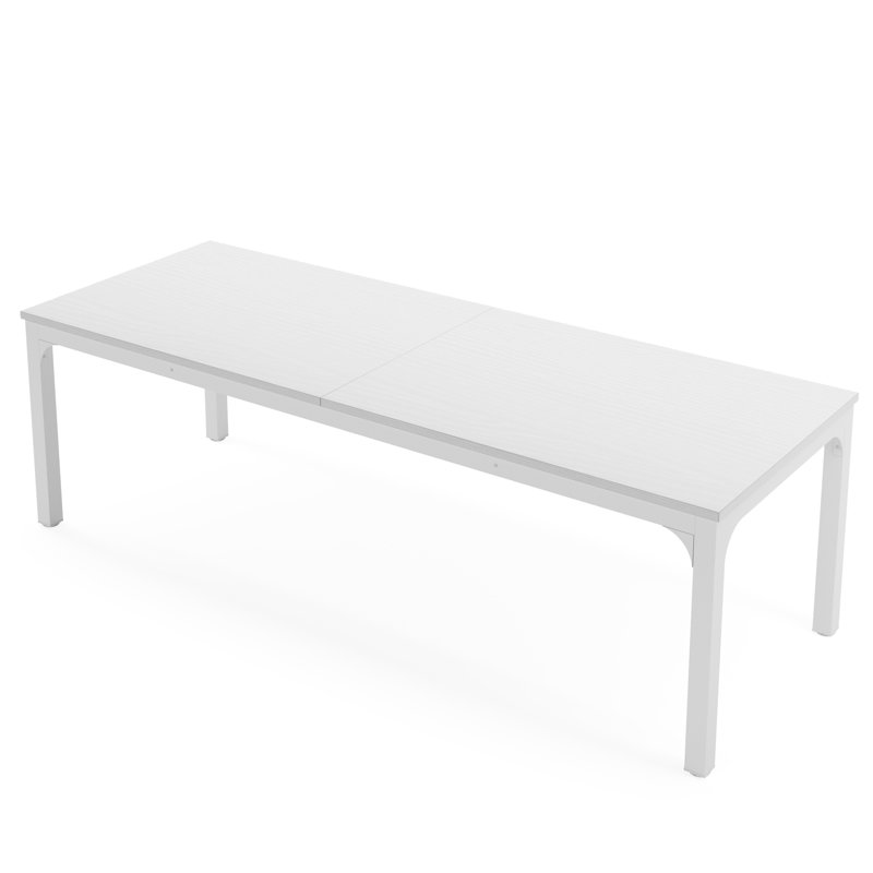 Iron Computer Desk, White