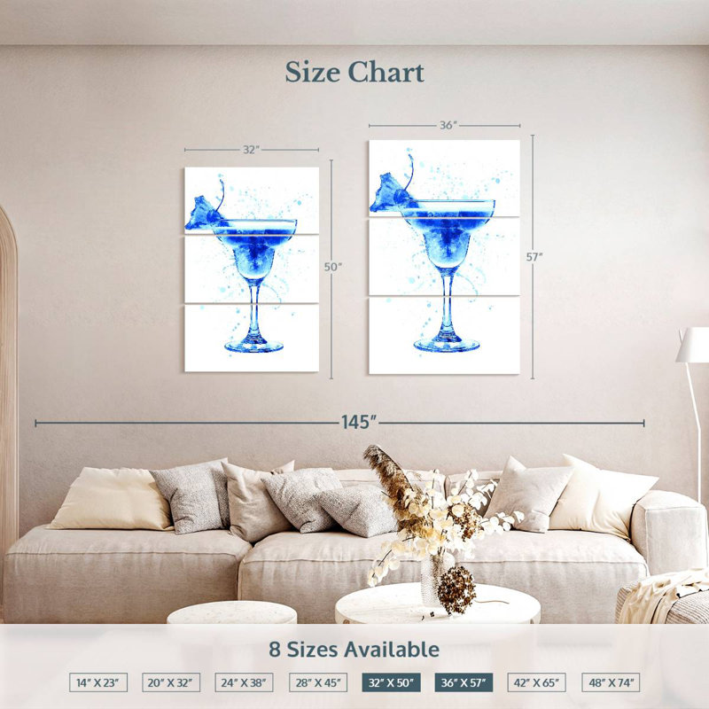 Verre à cocktail Yarlin, H 50 po x l 32 po