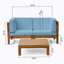 X-Back - causeuse modulaire à 2 places avec table basse, bleu