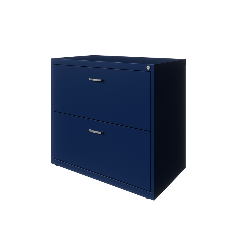 30'' Wide 2 -Drawer Steel File Cabinet, Navy