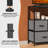  Tall Dresser for Bedroom Tall Fabric Dresser with Wooden Top - Tall Drawers, Sturdy Storage Tower for Bedroom, Closet, Nursery, Entryway, Kids Room-275192845