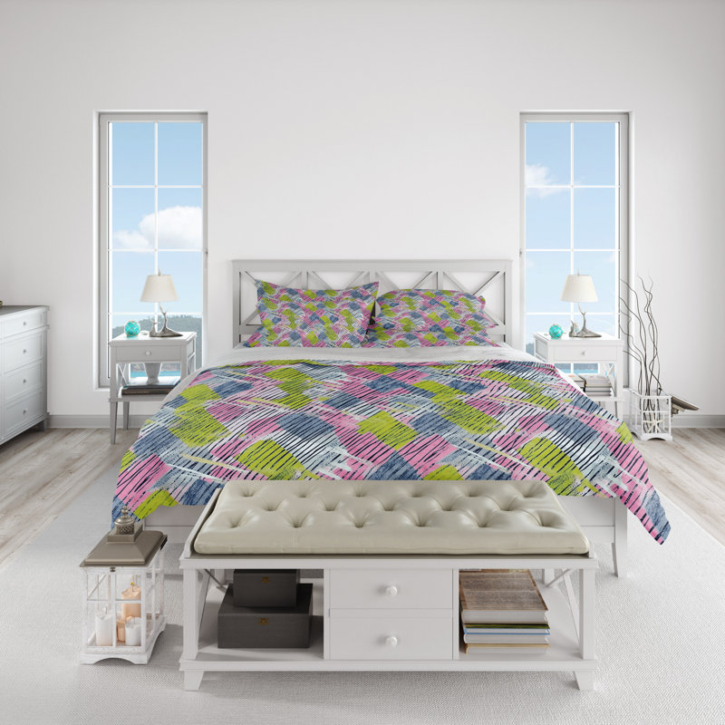 Abstract Duvet Cover, Queen Duvet Cover + 2 Queen Shams