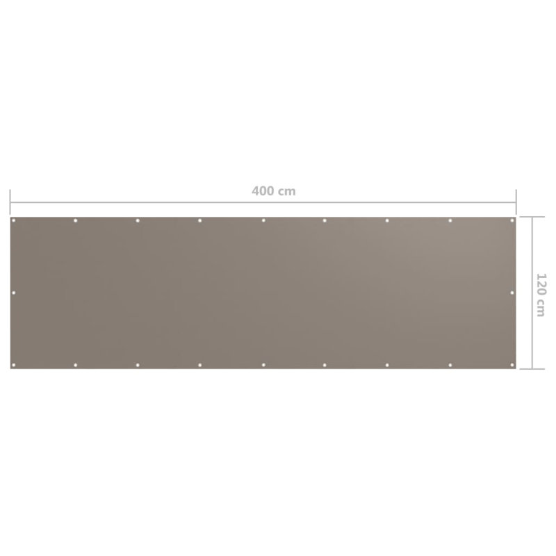 Aadrith 1.2m x 4m Rectangular Shade Sail, Taupe
