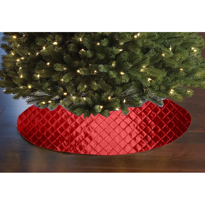 Cache-pieds d'arbre Noël, Rouge
