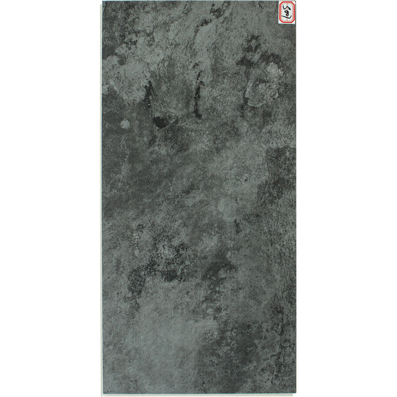 Planche de vinyle de luxe 12 po x 24 po x 6 mm, Gris foncé