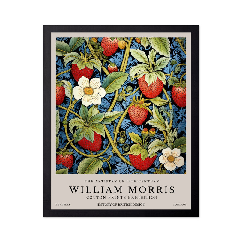 William Morris - Fraises No2, Unframed, Poster, 18"H x 24"W
