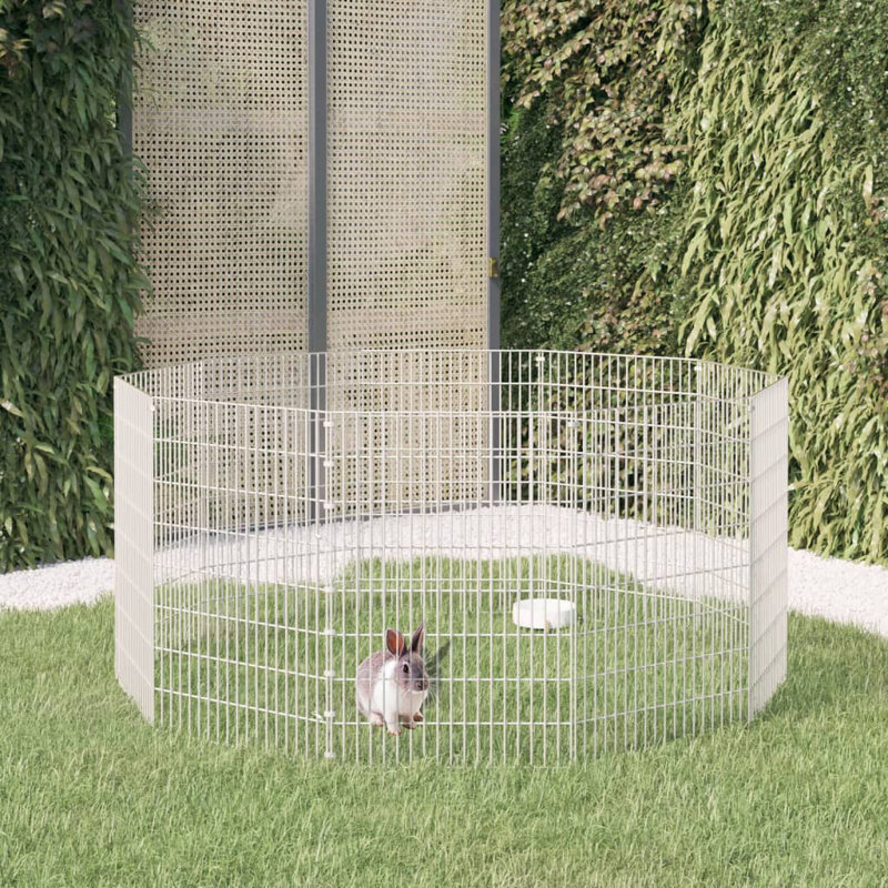 Enclos galvanisé à 10 panneaux pour animaux Tucker Murphy Pet ™, H 21,3 po x l 31,5 po